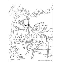 Dibujo para colorear: Bambi (Películas de animación) #128743 - Dibujos para Colorear e Imprimir Gratis