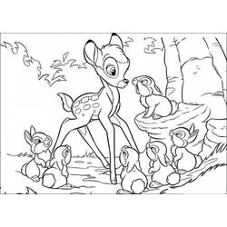 Dibujo para colorear: Bambi (Películas de animación) #128744 - Dibujos para Colorear e Imprimir Gratis