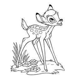 Dibujo para colorear: Bambi (Películas de animación) #128748 - Dibujos para Colorear e Imprimir Gratis