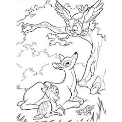Dibujo para colorear: Bambi (Películas de animación) #128750 - Dibujos para Colorear e Imprimir Gratis