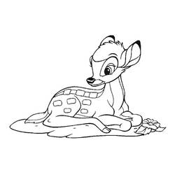 Dibujo para colorear: Bambi (Películas de animación) #128762 - Dibujos para Colorear e Imprimir Gratis