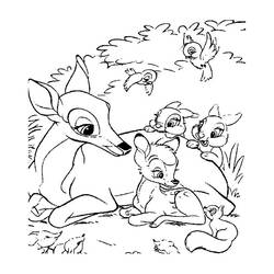 Dibujo para colorear: Bambi (Películas de animación) #128763 - Dibujos para Colorear e Imprimir Gratis