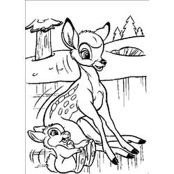 Dibujo para colorear: Bambi (Películas de animación) #128773 - Dibujos para Colorear e Imprimir Gratis