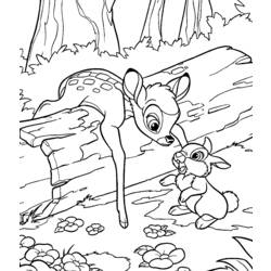 Dibujo para colorear: Bambi (Películas de animación) #128782 - Dibujos para Colorear e Imprimir Gratis