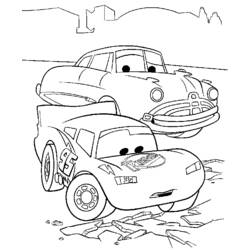 Dibujo para colorear: Cars (Películas de animación) #132574 - Dibujos para Colorear e Imprimir Gratis