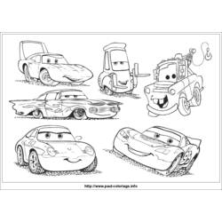 Dibujo para colorear: Cars (Películas de animación) #132671 - Dibujos para Colorear e Imprimir Gratis
