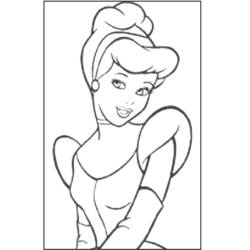 Dibujo para colorear: Cinderella (Películas de animación) #129478 - Dibujos para Colorear e Imprimir Gratis