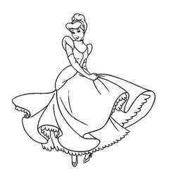 Dibujo para colorear: Cinderella (Películas de animación) #129485 - Dibujos para Colorear e Imprimir Gratis