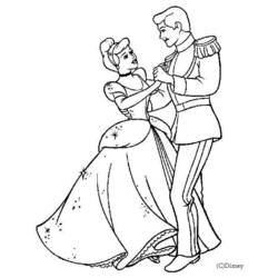 Dibujo para colorear: Cinderella (Películas de animación) #129494 - Dibujos para Colorear e Imprimir Gratis
