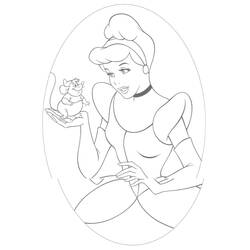 Dibujo para colorear: Cinderella (Películas de animación) #129496 - Dibujos para Colorear e Imprimir Gratis
