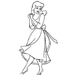 Dibujo para colorear: Cinderella (Películas de animación) #129499 - Dibujos para Colorear e Imprimir Gratis