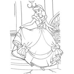Dibujo para colorear: Cinderella (Películas de animación) #129503 - Dibujos para Colorear e Imprimir Gratis