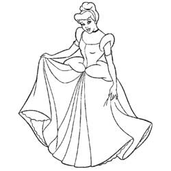 Dibujo para colorear: Cinderella (Películas de animación) #129509 - Dibujos para Colorear e Imprimir Gratis