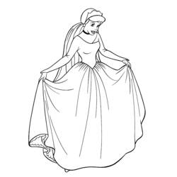 Dibujo para colorear: Cinderella (Películas de animación) #129517 - Dibujos para Colorear e Imprimir Gratis