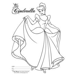 Dibujo para colorear: Cinderella (Películas de animación) #129523 - Dibujos para Colorear e Imprimir Gratis
