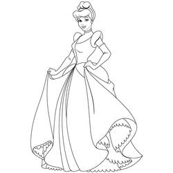Dibujo para colorear: Cinderella (Películas de animación) #129529 - Dibujos para Colorear e Imprimir Gratis