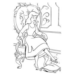Dibujo para colorear: Cinderella (Películas de animación) #129559 - Dibujos para Colorear e Imprimir Gratis