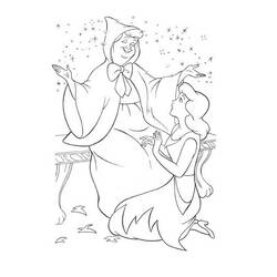 Dibujo para colorear: Cinderella (Películas de animación) #129566 - Dibujos para Colorear e Imprimir Gratis