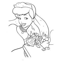 Dibujo para colorear: Cinderella (Películas de animación) #129567 - Dibujos para Colorear e Imprimir Gratis