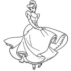Dibujo para colorear: Cinderella (Películas de animación) #129574 - Dibujos para Colorear e Imprimir Gratis