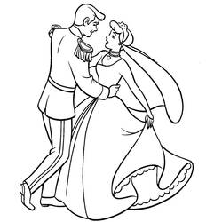 Dibujo para colorear: Cinderella (Películas de animación) #129609 - Dibujos para Colorear e Imprimir Gratis