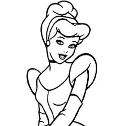 Dibujo para colorear: Cinderella (Películas de animación) #129622 - Dibujos para Colorear e Imprimir Gratis