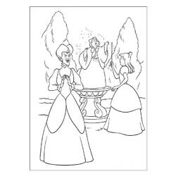 Dibujo para colorear: Cinderella (Películas de animación) #129650 - Dibujos para Colorear e Imprimir Gratis