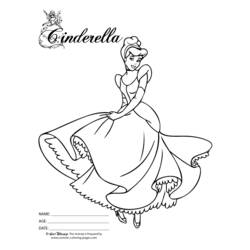 Dibujo para colorear: Cinderella (Películas de animación) #129680 - Dibujos para Colorear e Imprimir Gratis