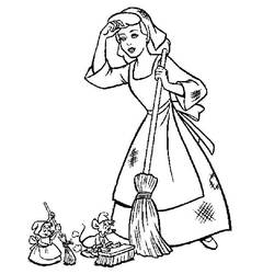 Dibujo para colorear: Cinderella (Películas de animación) #129688 - Dibujos para Colorear e Imprimir Gratis