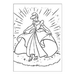 Dibujo para colorear: Cinderella (Películas de animación) #129701 - Dibujos para Colorear e Imprimir Gratis