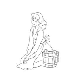 Dibujo para colorear: Cinderella (Películas de animación) #129719 - Dibujos para Colorear e Imprimir Gratis