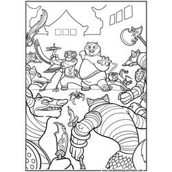 Dibujo para colorear: Kung Fu Panda (Películas de animación) #73393 - Dibujos para Colorear e Imprimir Gratis