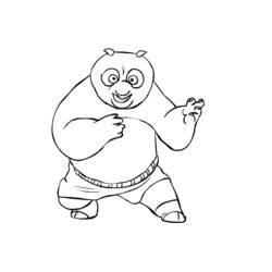 Dibujo para colorear: Kung Fu Panda (Películas de animación) #73402 - Dibujos para Colorear e Imprimir Gratis