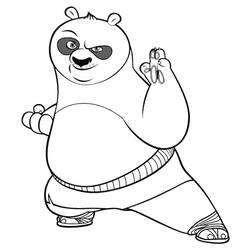 Dibujo para colorear: Kung Fu Panda (Películas de animación) #73424 - Dibujos para Colorear e Imprimir Gratis