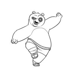 Dibujo para colorear: Kung Fu Panda (Películas de animación) #73425 - Dibujos para Colorear e Imprimir Gratis