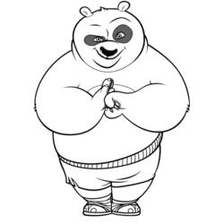 Dibujo para colorear: Kung Fu Panda (Películas de animación) #73565 - Dibujos para Colorear e Imprimir Gratis