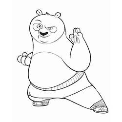 Dibujo para colorear: Kung Fu Panda (Películas de animación) #73577 - Dibujos para Colorear e Imprimir Gratis