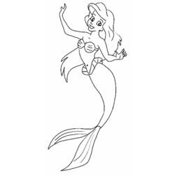 Dibujo para colorear: La Sirenita (Películas de animación) #127235 - Dibujos para Colorear e Imprimir Gratis