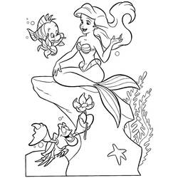 Dibujo para colorear: La Sirenita (Películas de animación) #127236 - Dibujos para Colorear e Imprimir Gratis