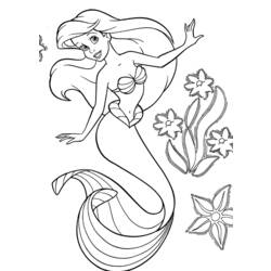 Dibujo para colorear: La Sirenita (Películas de animación) #127243 - Dibujos para Colorear e Imprimir Gratis