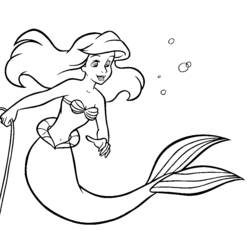 Dibujo para colorear: La Sirenita (Películas de animación) #127254 - Dibujos para Colorear e Imprimir Gratis