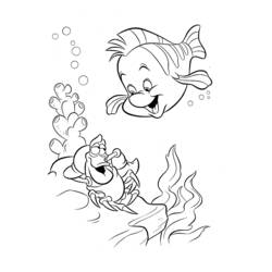 Dibujo para colorear: La Sirenita (Películas de animación) #127279 - Dibujos para Colorear e Imprimir Gratis
