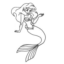 Dibujo para colorear: La Sirenita (Películas de animación) #127292 - Dibujos para Colorear e Imprimir Gratis