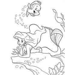 Dibujo para colorear: La Sirenita (Películas de animación) #127314 - Dibujos para Colorear e Imprimir Gratis