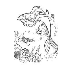 Dibujo para colorear: La Sirenita (Películas de animación) #127326 - Dibujos para Colorear e Imprimir Gratis