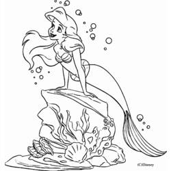 Dibujo para colorear: La Sirenita (Películas de animación) #127338 - Dibujos para Colorear e Imprimir Gratis
