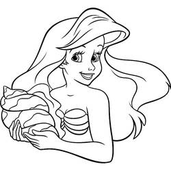 Dibujo para colorear: La Sirenita (Películas de animación) #127393 - Dibujos para Colorear e Imprimir Gratis