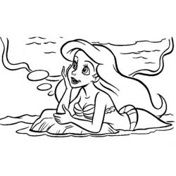 Dibujo para colorear: La Sirenita (Películas de animación) #127420 - Dibujos para Colorear e Imprimir Gratis