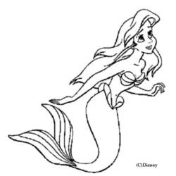 Dibujo para colorear: La Sirenita (Películas de animación) #127423 - Dibujos para Colorear e Imprimir Gratis