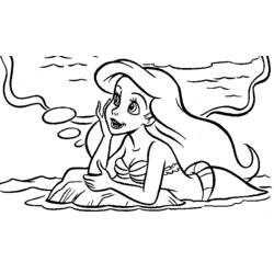 Dibujo para colorear: La Sirenita (Películas de animación) #127465 - Dibujos para Colorear e Imprimir Gratis